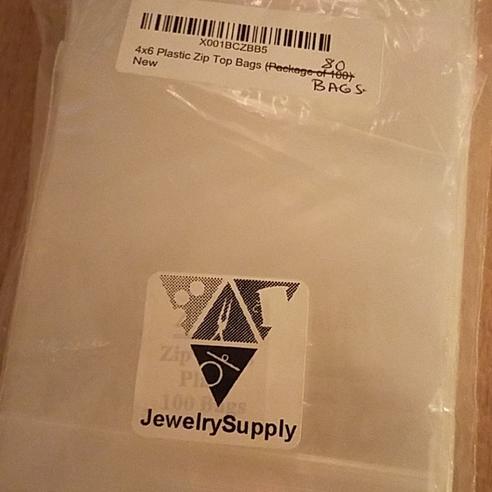 disposable jewelry bags zip top